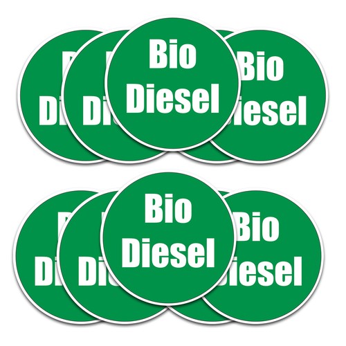 10x aufkleber biodiesel 8 - ", biodiesel"